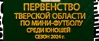 ⚽ОБЪЯВЛЯЕТСЯ РЕГИСТРАЦИЯ КОМАНД НА ПЕРВЕНСТВО ТВЕРСКОЙ ОБЛАСТИ ПО МИНИ-ФУТБОЛУ среди юношей по 6 возрастным группам✅✅