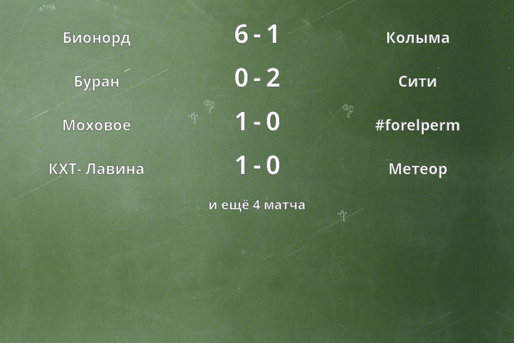 Результаты матчей