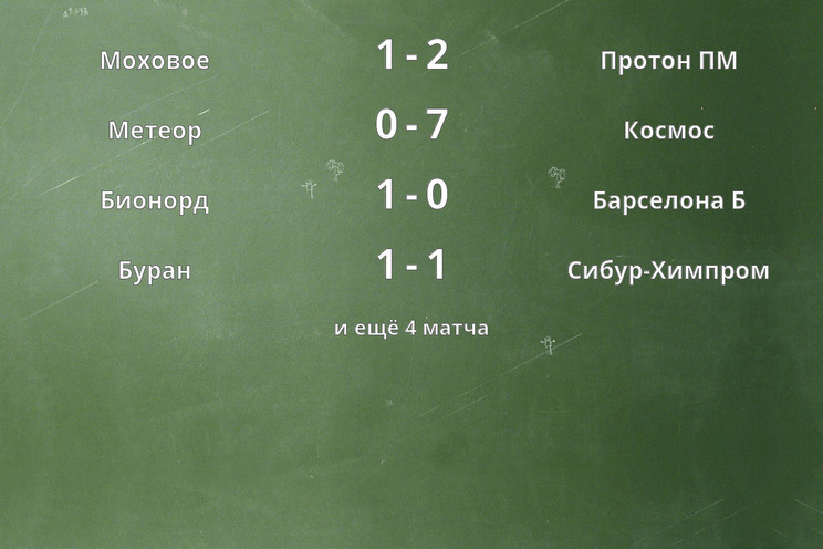 Результаты матчей